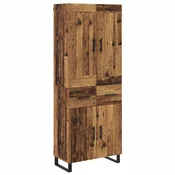 Vidaxl Visok predalnik Star les 69,5 x 34 x 180 cm Konstruiran les