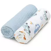 T-TOMI BIO Muslin Diapers platnene pelene Traffic 65x65 cm 2 kom