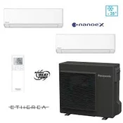 PANASONIC klimatska naprava Heat-multisplit CU-2Z50ABEC (antracit, 7,5kw zunanja) + 2x CS-Z35ZKEW (3,5kw notranja), (model 2025)