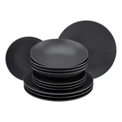 Creatable Jedilni Servis Soft Touch Black, 12-Delni