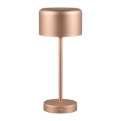 LED stolna lampa s mogucnošcu zatamnjivanja u bakrenoj boji (visina 30 cm) Jeff – Trio