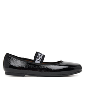 Love Moschino Odprte balerinke svetlo siva/črna