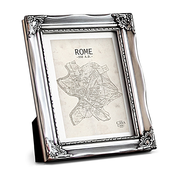 Casa Chic Regent, okvir za slike, pravokoten, 17 × 12 cm fotografije, nosilec, steklo, rokoko (ROCOCO-5x7-SLV)