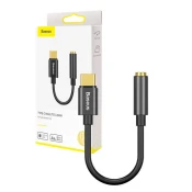 BASEUS L54 adapter z USB-C na 3.5 mm audio jack, crno