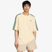 Majice adidas Adicolor 3-Stripes Oversized T-Shirt Warm Vanilla/ Collegiate Green M