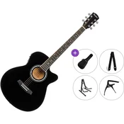 Pasadena PGC-10E Premium SET Black Elektro-akusticna jumbo