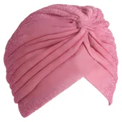 Bleščeča kapa s turbanom - roza KP7340