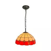 Brilagi - Tiffany vitražni luster na lancu SIENNA 1xE27/60W/230V precnik 40 cm