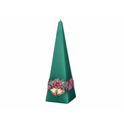 eoshop Sveča BELL VKLOPLJENO ŠERPA PIRAMIDA božič 6x6x19cm