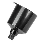 slomart Plastični levek AMiO, črn, ovalen, 12 cm