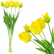 shumee CV13899-3 tulipani šopek papiga tulipani umetno gumirano cvetje 5 kosov realistično