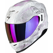 Integralna motociklistička kaciga Scorpion EXO-520 EVO Air Melrose pearl white-pink