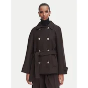 Rinascimento Volneni plašč CFC0131098003 Temno rjava Regular Fit