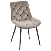 Livetastic STOL, les, kovina, tekstil siva
