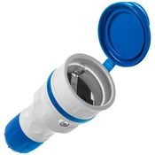 PRENOSNA SNEMLJIVA VTIČNICA 230V SCHUKO IP44 Z ZAKLOPOM, SIVO-MODRA