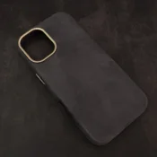 Maska Mag Case Alkantara za iPhone 17 siva