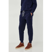 Homewear hlače Polo Ralph Lauren boja: tamno plava, bez uzorka
