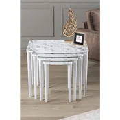 Hanah Home set od 4 umetnutih stocica Telwe, beli mermer / beli