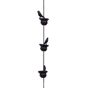 INF Bronze Finish Bird Rain Chain - 2.4m Železna Dekorativna Veriga za Žlebove, (5000165842)
