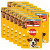Pedigree Adult vrečka z govedino in jetri v želeju 12 x 100 g