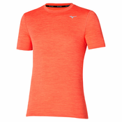 Majica kratkih rukava za trcanje Mizuno Impulse boja: narancasta, melanž