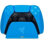 Razer hitra polnilna postaja za PlayStation 5 kontroler modre barve