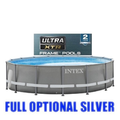 INTEX bazen s peščenim filtrom Ultra Metal (549x132cm), nova tehnologija XTR + KIT SILVER