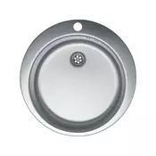 Metalac Venera 480E Okrugla sudopera, Inox, fi 60 sa otvorom za bateriju