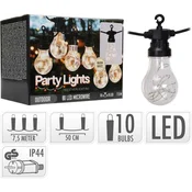 ProGarden LED-veriga PARTY s 10 žarnicami, dolžina 7,5 m