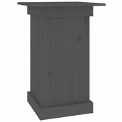 Stalak za cvijece sivi 40 x 40 x 60 cm od masivne borovine