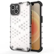 Hurtel Honeycomb ovitek za iPhone 14, hibridni, prozoren