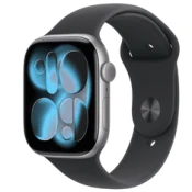 Apple Watch Series 11 GPS 46mm Space Grey Aluminium Case with Black Sport Band - S/M