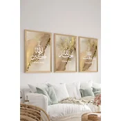 WALLXPERT Set 3 dekorativne slike Artsycllct1