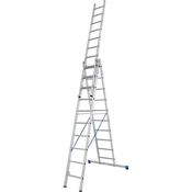 Krause aluminijasta lestev Stabilo, 3x10 stopnic