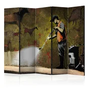 artgeist Paravan Banksy I, 5-Delni, Dvostranski