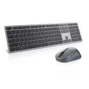 DELL DELL KM7321W keyboard RF Wireless + Bluetooth QWERTY US International Grey, Titanium (580-AJQJ) (KM7321WGY-INT)