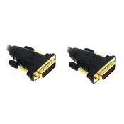 PremiumCord DVI-D priključni kabel/ dual-link/ DVI(24+1)/ MM/ 10m/ črn