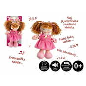 Teddies Verunka krpasta lutka plišasta 20cm češko govoreča
