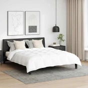 vidaXL Komplet odej z blazino 3 pcs Bela Perje