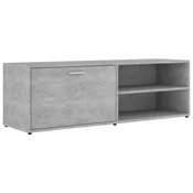 Vidaxl TV omarica betonsko siva 120x34x37 cm iverna plošča