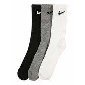 NIKE Sportske carape, siva melange / bijela / crna