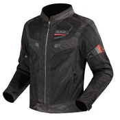 Poletna motoristična jakna LS2 Garda Air, črna/rdeča