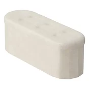 Songmics Shranjevalna klop 38x110x38 cm bela