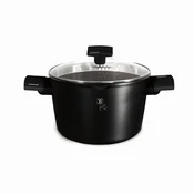 Berlingerhaus Lonec s pokrovom in titanovo površino ter pokrovom LP-BH-255 24 cm mat črna kolekcija
