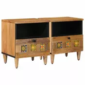 vidaXL vidaXL Nočna omarica 2 pcs Naravna 40 x 33 x 46 cm Masiven les manga, (5000160405)