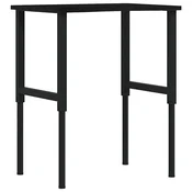 Vidaxl Delovna miza temno rjava 80x60x(71,5-98) cm trdna hrastovina