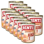 Konzerva RINTI SENSIBLE piletina & mrkva 12 x 800 g