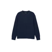Pull&Bear Pulover temno modra