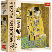Trefl Lesena sestavljanka Art: Gustav Klimt - Poljub 200 kosov