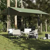 Vidaxl vidaXL Kamperska ponjava, zelena, 360 x 294 cm, vodoodporna